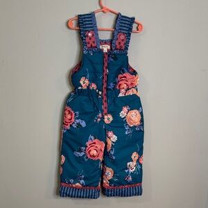 Matilda Jane snowsuit bibs size 2 floral print